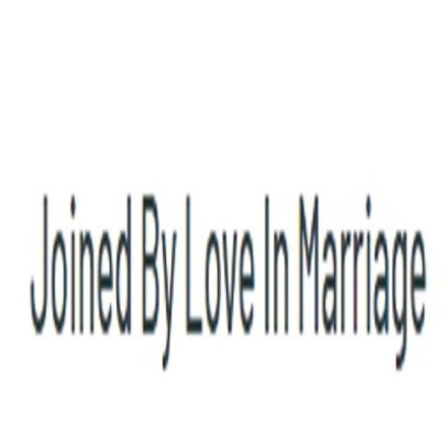 Joined By Love In Marriage