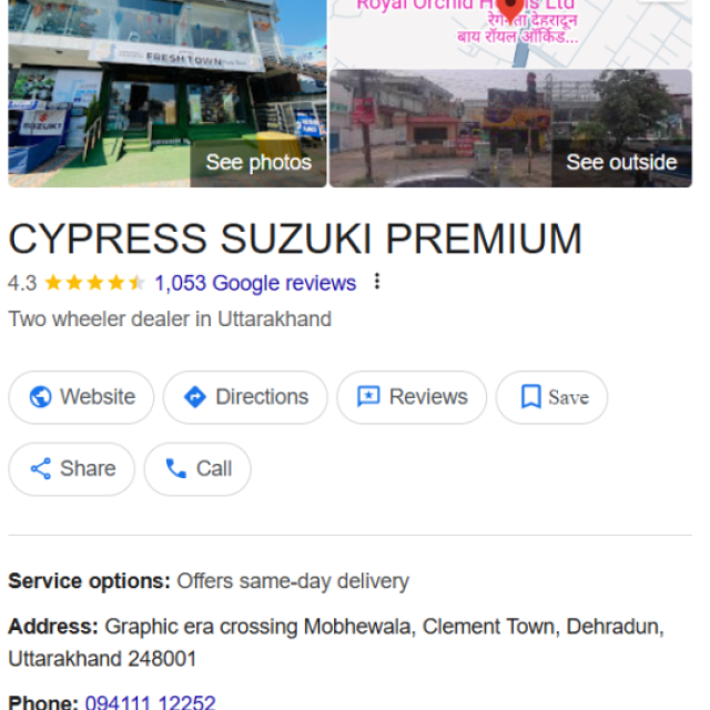 Suzuki showroom near me