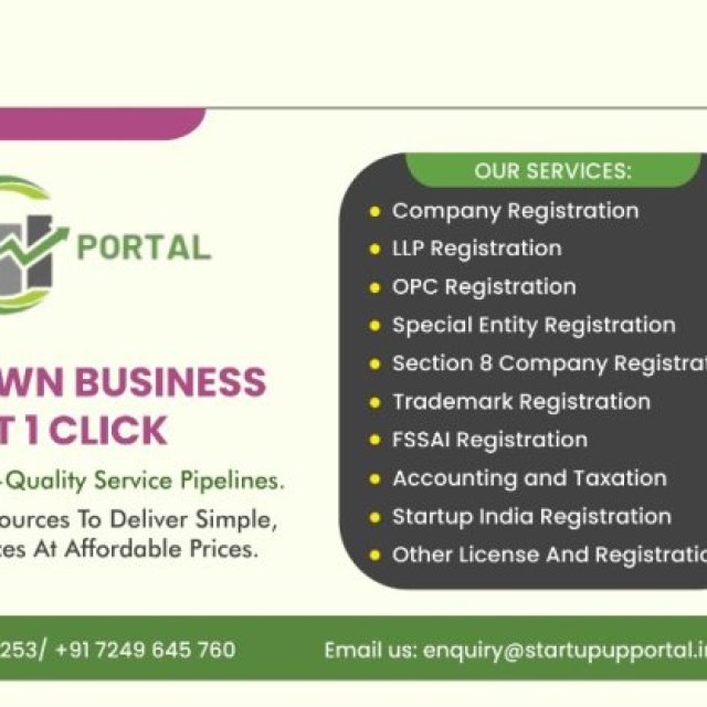Startupportal Business Services | LLP Registration | Company Registration | Shop Act & GST Registration | ITR Filing